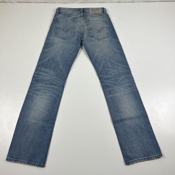 Diesel Larkee Jeans Regular Straight Mens 27x32 Light Blue Wash 0RZ49 MSRP $198 - Picture 11 of 12